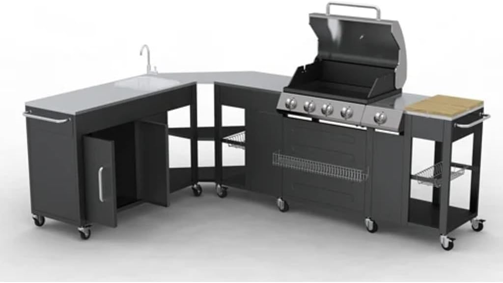 Missouri Outdoor-Küchengrill, 4 Brenner, Anzugmöbel