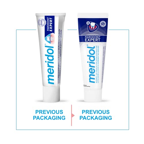 meridol Zahnpasta Parodont Expert 75 ml - Zahncreme wirkt antibakteriell und unterstützt so den natürlichen Heilungsprozess des Zahnfleisch