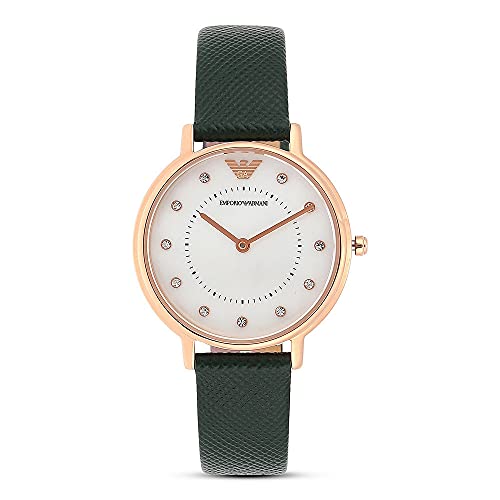 Emporio Armani ladies' two-hand stainless steel watch, 32 mm case size