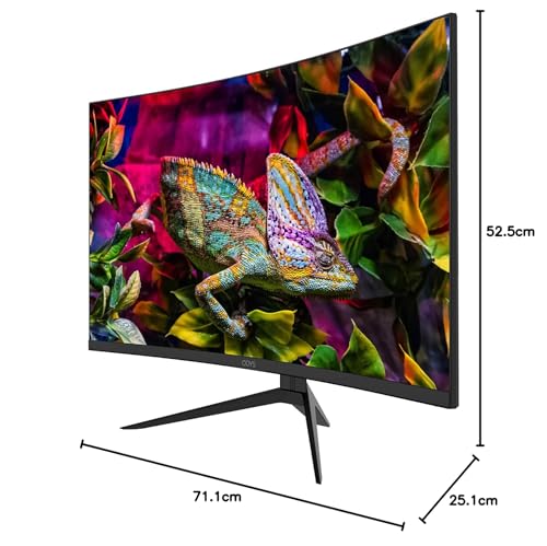 ODYS i27 Monitor - 27-Zoll-Bildschirm im rahmenlosen Design, Full HD, 100 Hz, mit HDR, IPS Panel, FreeSync, HDMI, USB-C, 3,5mm Audio
