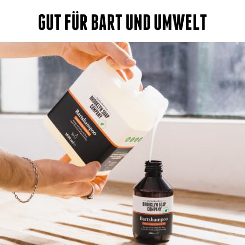 Bartshampoo (200ml) · BROOKLYN SOAP COMPANY · Bartseife reinigt und pflegt den Bart ✓ · reduziert Schuppen ✓