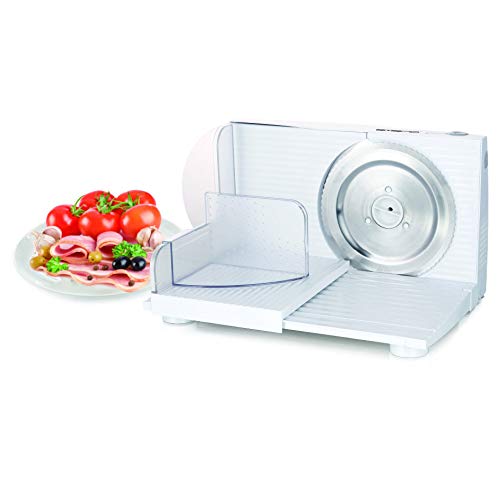 Emerio Allesschneider "Made in EU", Edelstahl Messereinheit in Deutschland produziert, einstellbar 0-17mm, BPA frei, platzsparend klappbar, mit Sicherheitsschalter, Eco 100 Watt, MS-125000.1, Schwarz