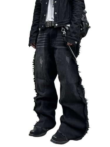 Zewool Men’s Baggy Jeans Y2K Hip Hop Skater Jeans