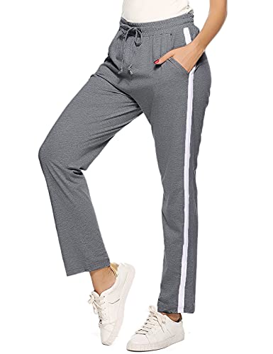 Irdcomps Women’s Jogging Pants – Cotton Wide Leg Sweatpants