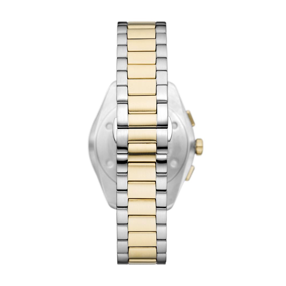 Emporio Armani Uhr für Männer, 2 Unterzifferblätter Chronographenwerk und 43mm Gehäusegröße mit Edelstahl-, Leder- oder Silikonarmband
