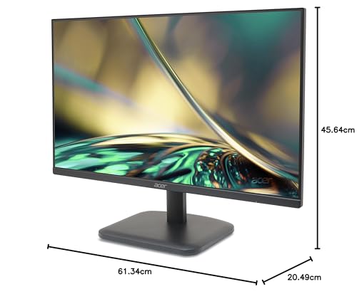 Acer EK241YH Monitor 23,8 Zoll (60 cm Bildschirm) Full HD, 100Hz HDMI, 75Hz VGA, 5ms (GTG), HDMI 1.4, FreeSync, Schwarz