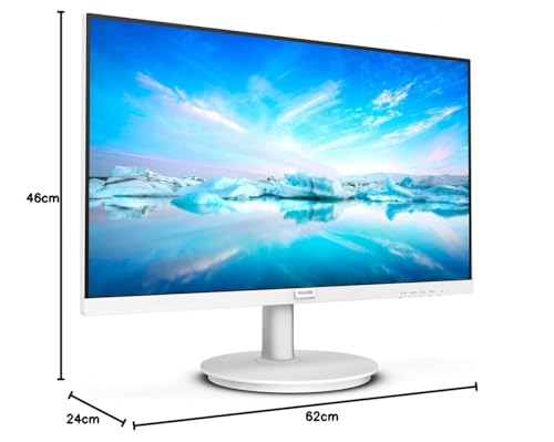 Philips 241V8L - 24 Inch FHD Monitor, AdaptiveSync (1920 x 1080, 75 Hz, VGA, HDMI) Black