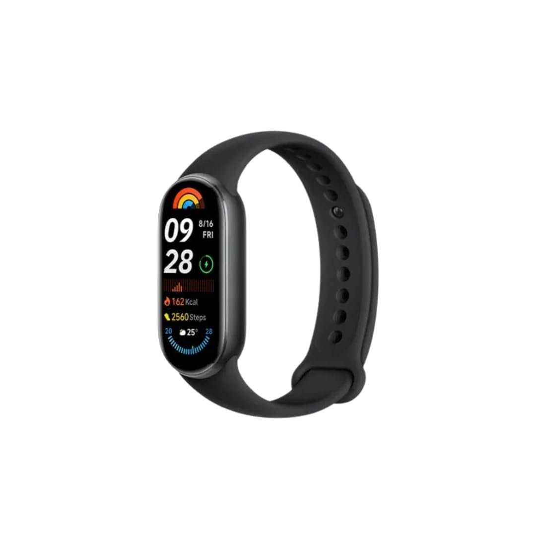 Xiaomi Smart Band 9 Fitness Tracker, AMOLED Display with 1200 Nits, Sp02 Tracking, Sleep and Heart Rate Monitor, Notifications, 5ATM Waterproof, Mi Fit App, Glacier Silver