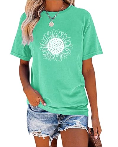 Cicy Bell Women’s Sunflower Graphic T-Shirt
