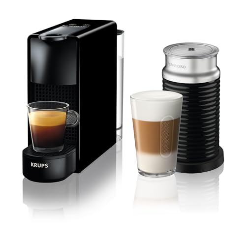 Krups Nespresso Essenza Mini XN1108 Kaffeekapselmaschine | 19 bar | Energiesparmodus | 1260 W|0,6 Liter | 8.03 x 3.31 x 12.99 cm|schwarz