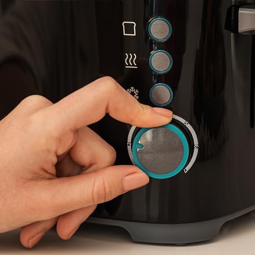Cecotec Toaster Toast&Taste Extra B, 1000W Leistung, Doppel-Langschlitz für 2 Toasts, XL-Schlitz, Automatische Abschaltung und Pop-up-Funktion, Krümelablage, Obere Stäbe, Selbstzentrierung