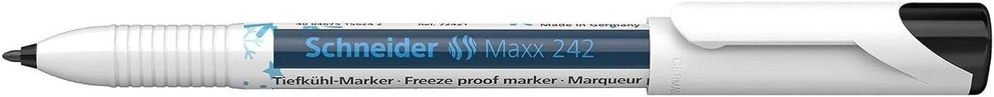Schneider Maxx 242 freezer marker, black, 1 mm line width, frost-resistant up to -25 degrees