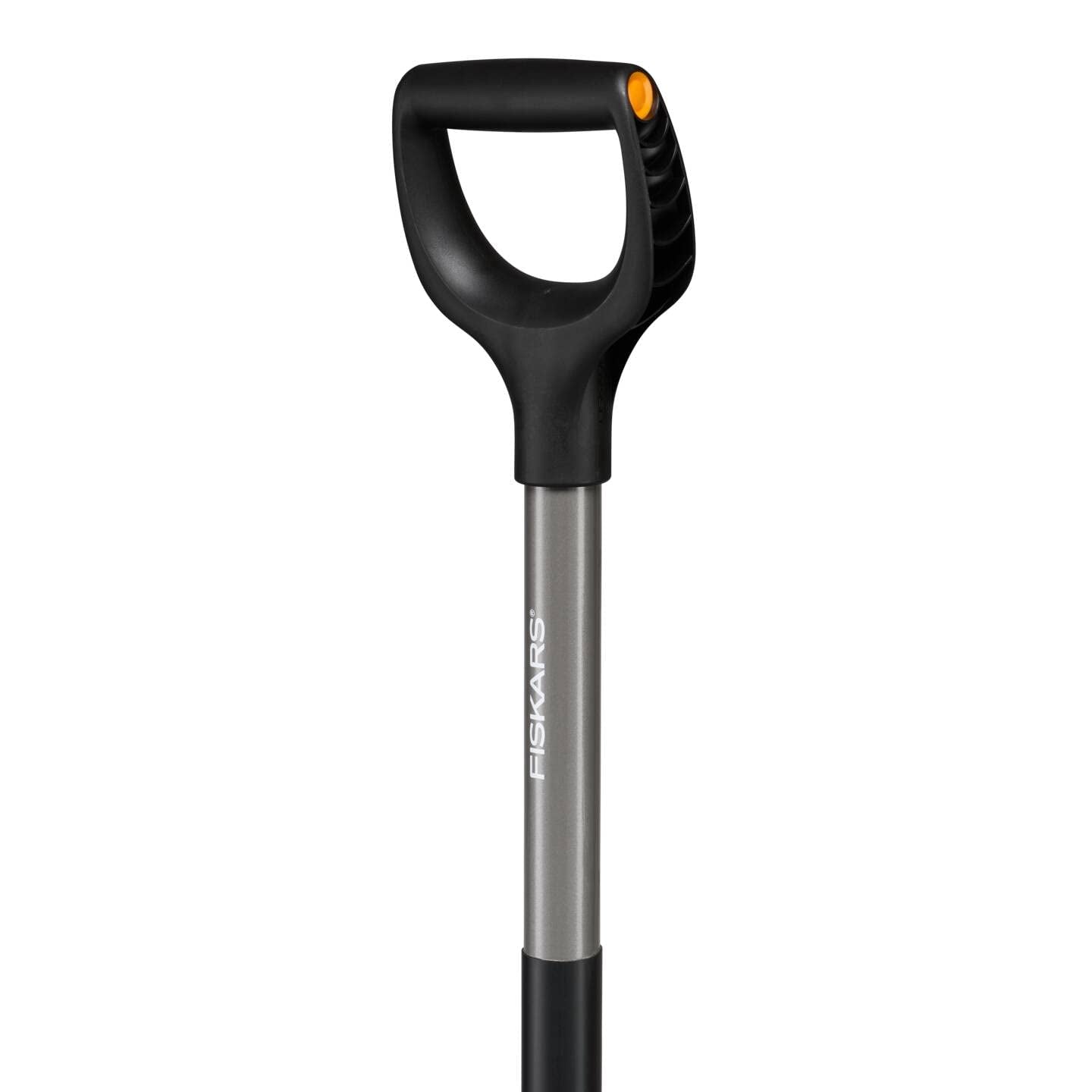 Fiskars Gärtnerspaten, Spitz, Spaten für harte, steinige Böden, Länge: 125 cm, Hochwertiger Borstahl, Grau/Schwarz, Ergonomic, 1070639