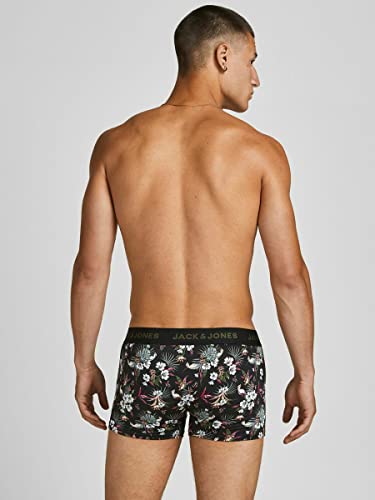 JACK & JONES Men's Boxer Shorts – 3-Pack Solid Color Trunks