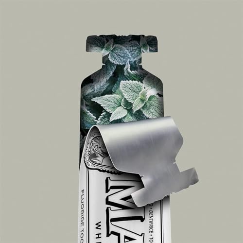 Marvis Whitening Mint Zahnpasta, 85 ml, Whitening Zahnpasta fördert eine natürliche Zahnaufhellung, Zahncreme entfernt Plaque & verleiht langanhaltende Frische