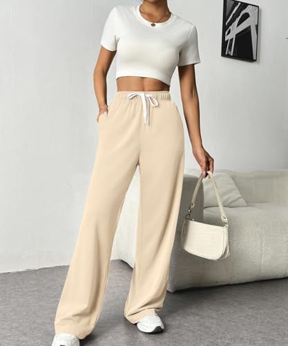 Women’s High-Waist Jogging Pants – Cotton Baggy Training Pants
