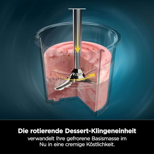 Ninja CREAMi Eismaschine & Frozen Dessert Maker mit 3 Behältern, 7 Programmen, macht Eiscreme, Gelato, Sorbet, Smoothie Bowl, Milchshakes und mehr, macht 1,4 L Eiscreme, Schwarz & Kupfer, NC300EUCP
