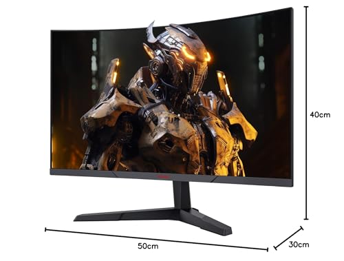 KOORUI 24 Zoll Curved Gaming Monitor, FHD 1080p, 1ms Reaktionszeit,180Hz Bildwiederholraten, HDMI 2.0/DP 1.2, 250cd/m² Helligkeit