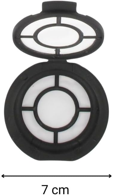 Fackelmann 42227 Wiederverwendbare Kaffeekapseln kompatibel Senseo Kaffeekapsel Wiederverwendbare Kaffeekapsel Zubehör für Kaffeemaschinen Wiederverwendbare Kaffeepads Permanent Kapseln PET 7 x 1 cm