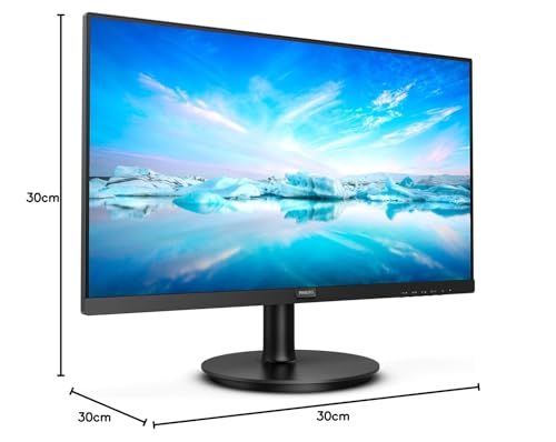 Philips 241V8L - 24 Inch FHD Monitor, AdaptiveSync (1920 x 1080, 75 Hz, VGA, HDMI) Black