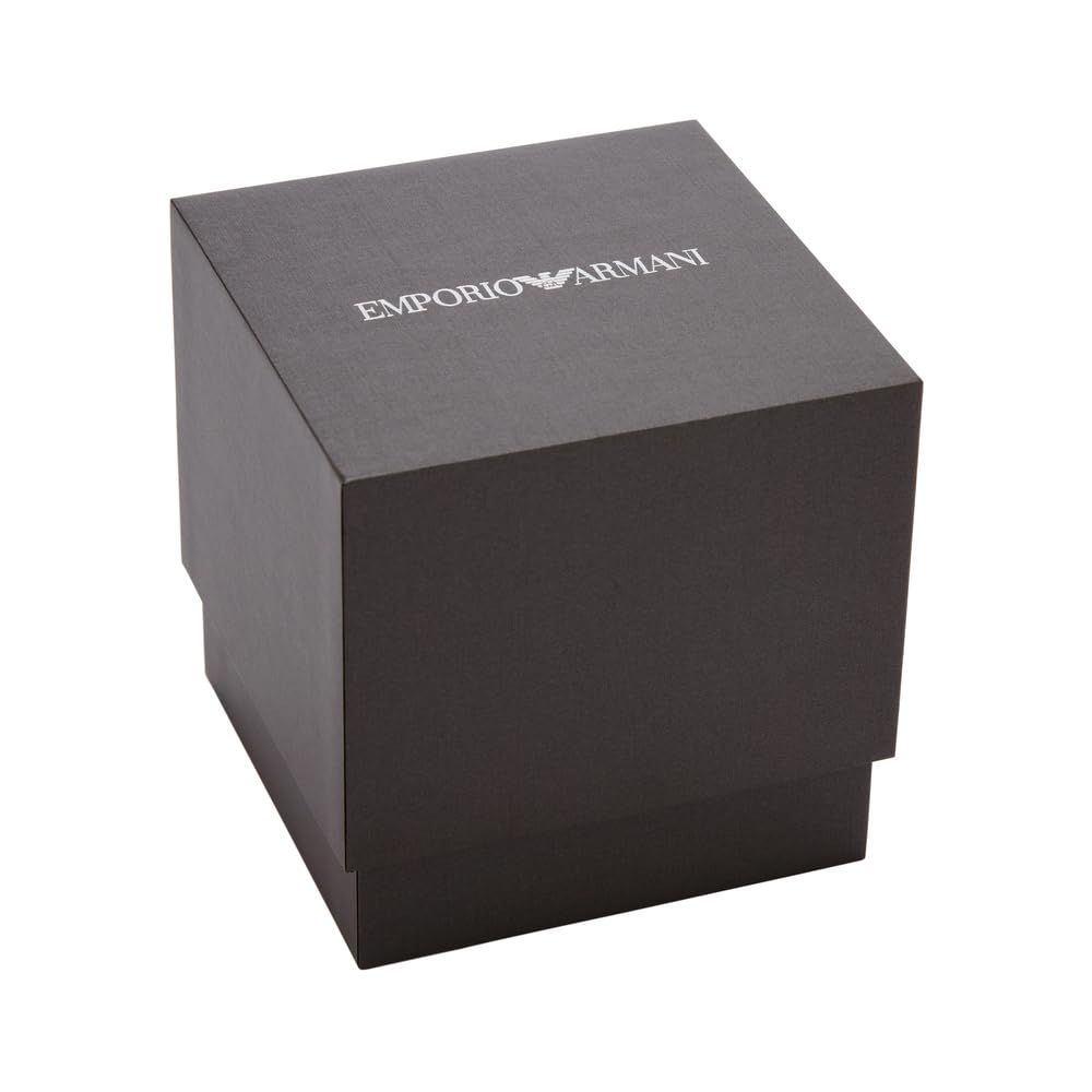 Emporio Armani Uhr für Herren, Quarzwerk und 42mm Gehäusegröße mit Edelstahl-, Leder- oder Silikonarmband