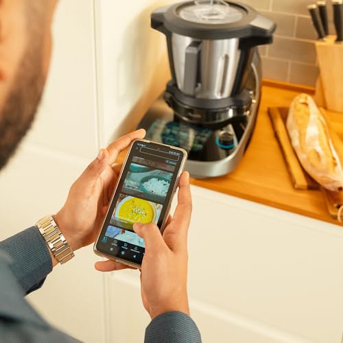 Cecotec Mambo 11090 Multifunctional Kitchen Robot 1600 W, 37 Functions, App, Scale and 3.3 Litre Stainless Steel Jug, Dishwasher Safe, Recipe Book and Accessories