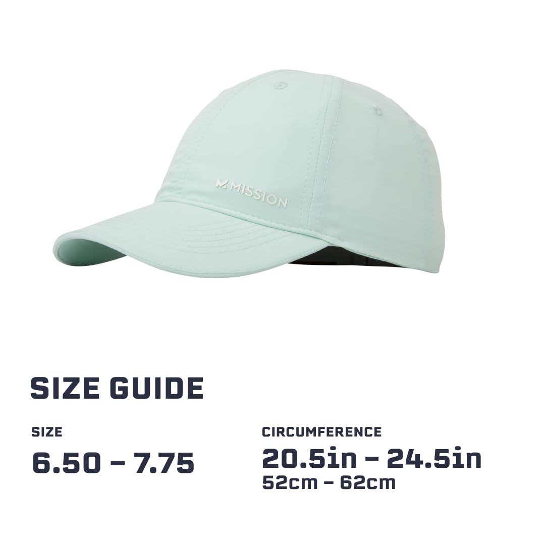MISSION Cooling UPF Performance Hat - Unisex One Size Cap for Workouts, Golf & Running - Sweat & Water Activated Technology