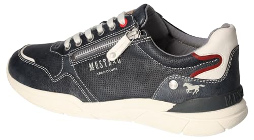 MUSTANG Men’s Trainers – Stylish Lace-Up Sneakers with Side Zip