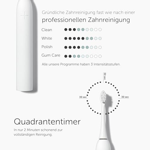 Wondersmile Schallzahnbürste PRO - Testsieger 2023-100 Tage risikofrei testen - Elektrische Zahnbürste mit 4 Putzprogrammen - Ultraschallzahnbürste mit smarten Bürstenkopf (1er Set, Ultimate Black)