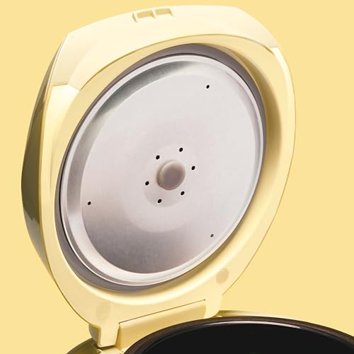 REISHUNGER Digitaler Reiskocher klein, schwarz | 0,6 L bis 3 Personen | Warmhaltefunktion, Timer & Premium Topf | Kleiner Multikocher & Dampfgarer, 8 Programme, 7-Phasen-Technologie