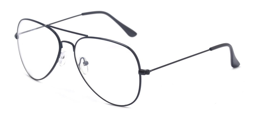 ALWAYSUV klassische Brille Metallgestell Brillenfassung Vintage Brille Dekobrillen
