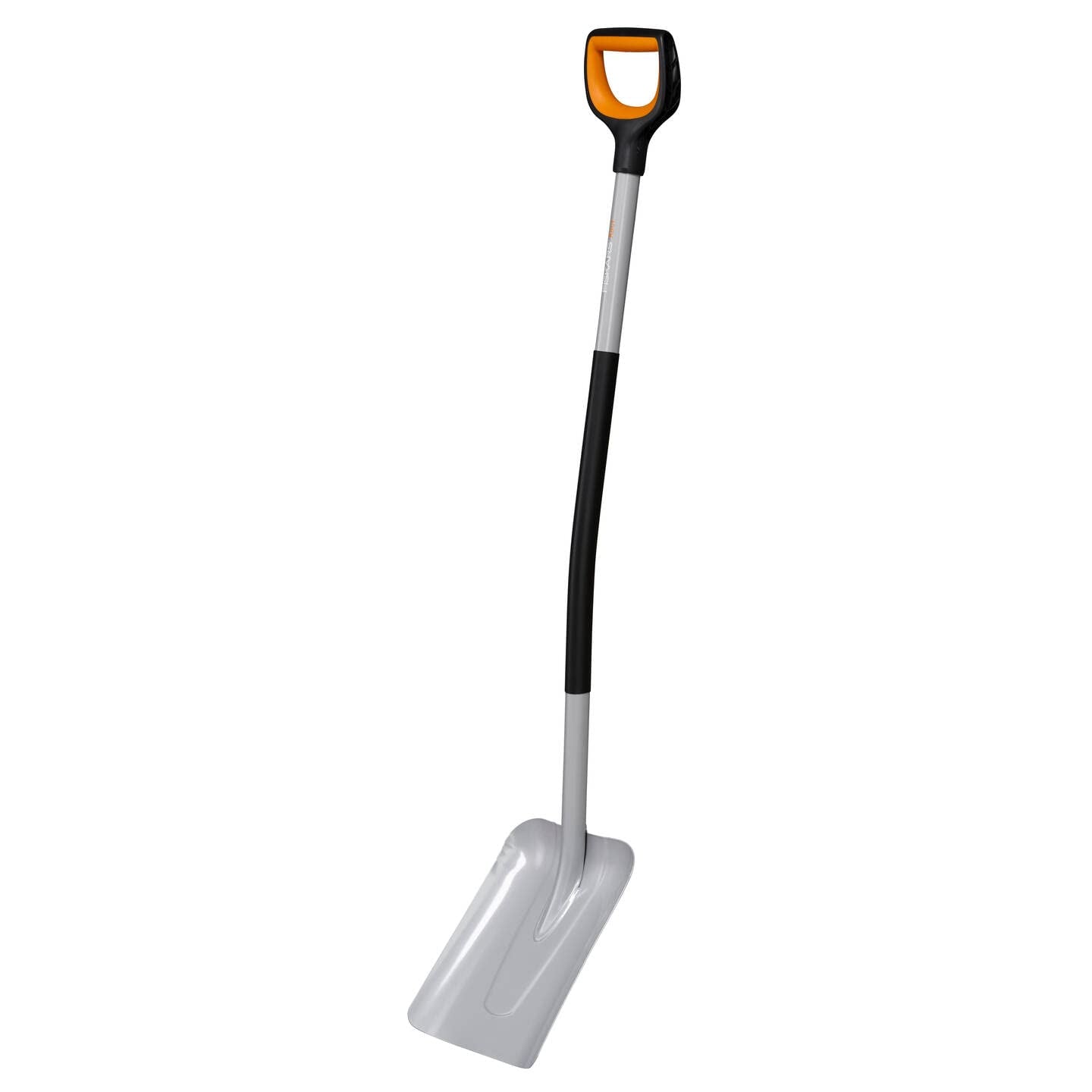 Fiskars Gärtnerspaten für harte, steinige Böden, Spitz, Länge: 120 cm, Verstärktes Borstahl-Blatt, Schwarz/Orange, Xact, 1066729