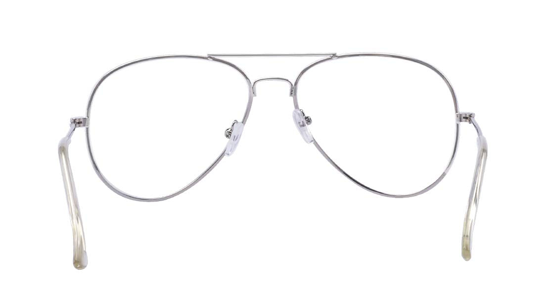 ALWAYSUV klassische Brille Metallgestell Brillenfassung Vintage Brille Dekobrillen