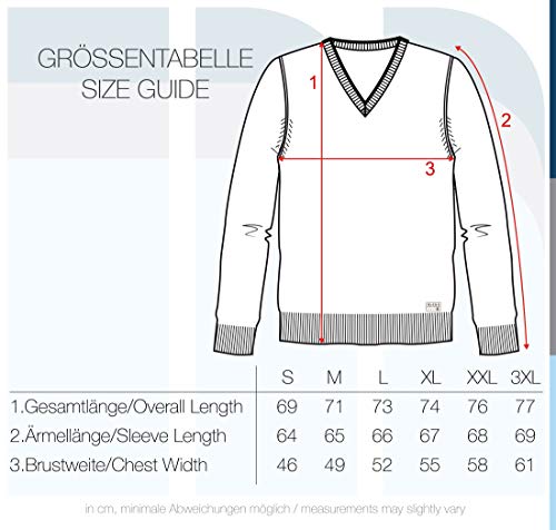 Blend BHDansel Men’s Fine Knit V-Neck Sweater – Cotton Blend Pullover