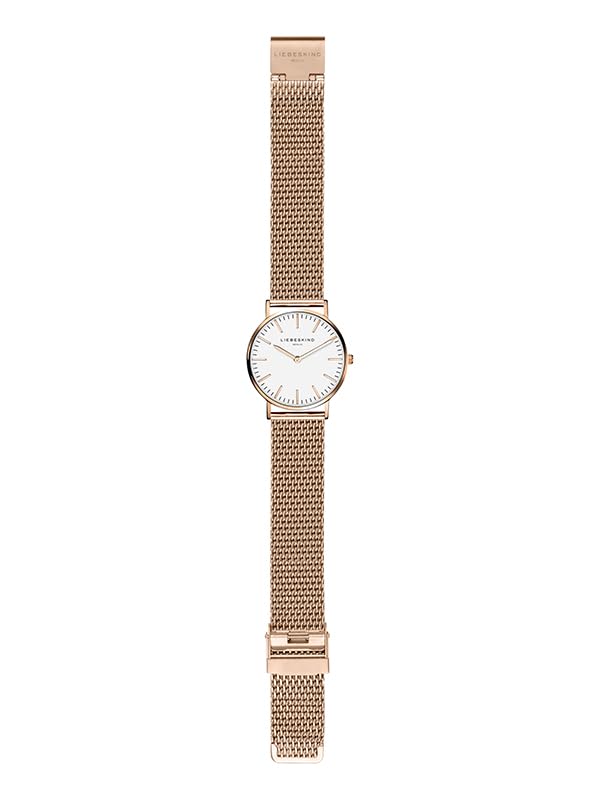 Liebeskind Berlin stainless steel watch with adjustable mesh strap