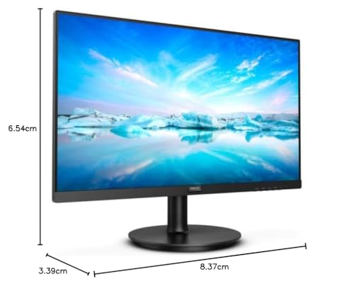 Philips 241V8L - 24 Inch FHD Monitor, AdaptiveSync (1920 x 1080, 75 Hz, VGA, HDMI) Black