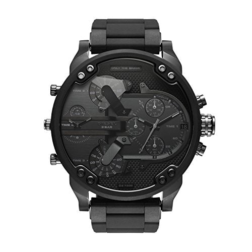 Diesel Mr. Daddy Men's Multifunctional Watch with Silicone, Stainless Steel or Leather Strap