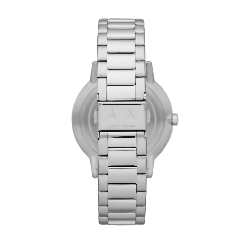 Armani Exchange Watch for Men, Quartz Movement and 42mm Case Size with Stainless Steel, Leather or Silicone Strap