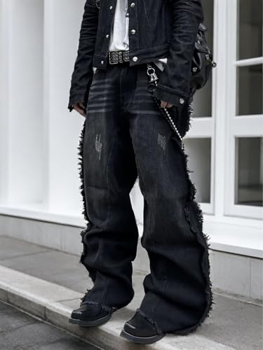 Zewool Men’s Baggy Jeans Y2K Hip Hop Skater Jeans