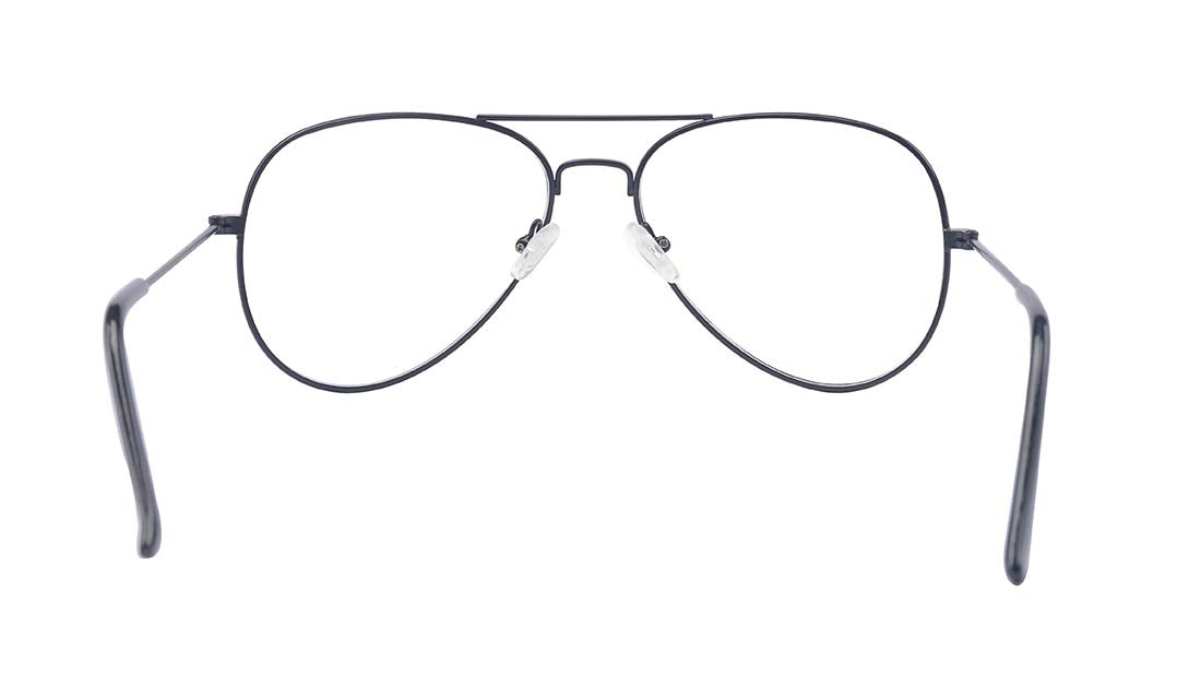 ALWAYSUV klassische Brille Metallgestell Brillenfassung Vintage Brille Dekobrillen