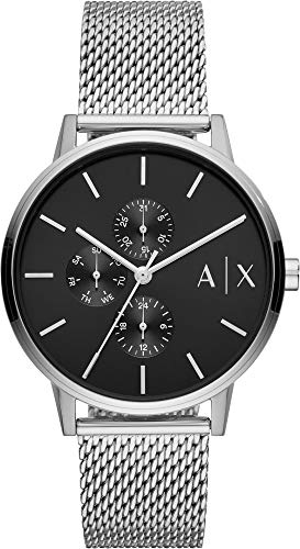 Armani Exchange Herren-Multifunktionsuhr, Edelstahluhr, 42 mm Gehäusegröße