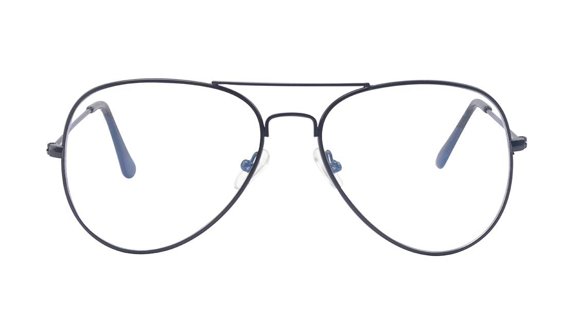 ALWAYSUV klassische Brille Metallgestell Brillenfassung Vintage Brille Dekobrillen