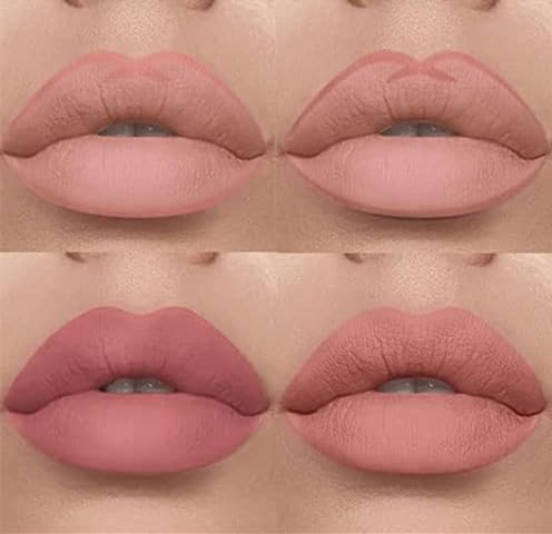 6-Piece Matte Lipstick Lip Liner Set – Long-Lasting Waterproof Non-Fading
