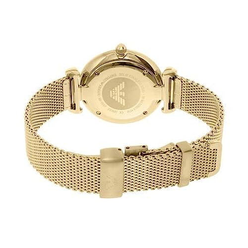 Emporio Armani Ladies Watch with Two Hands Quartz Movement and 32mm Case with Stainless Steel, Leather or Silicone Strap