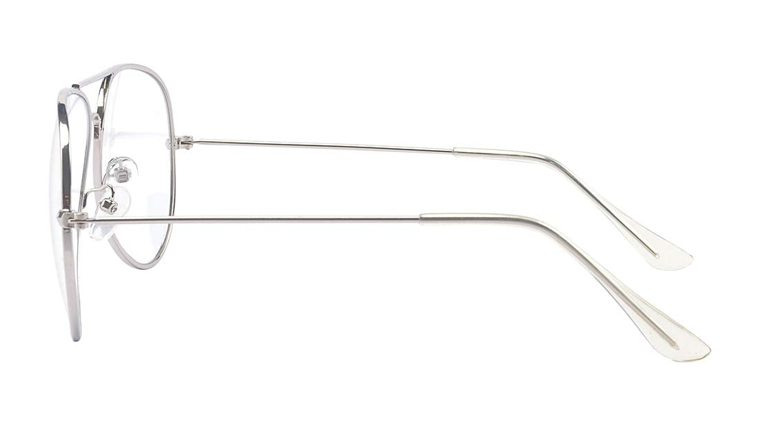 ALWAYSUV klassische Brille Metallgestell Brillenfassung Vintage Brille Dekobrillen