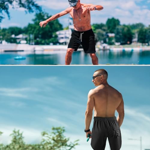 Men’s 2-in-1 Quick-Dry Swim Shorts – Compression Liner Boardshorts