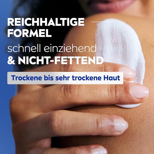 NIVEA Rich Nourishing Body Milk Intensive Care with Pure Hyaluron, Almond Oil & Deep Care Serum