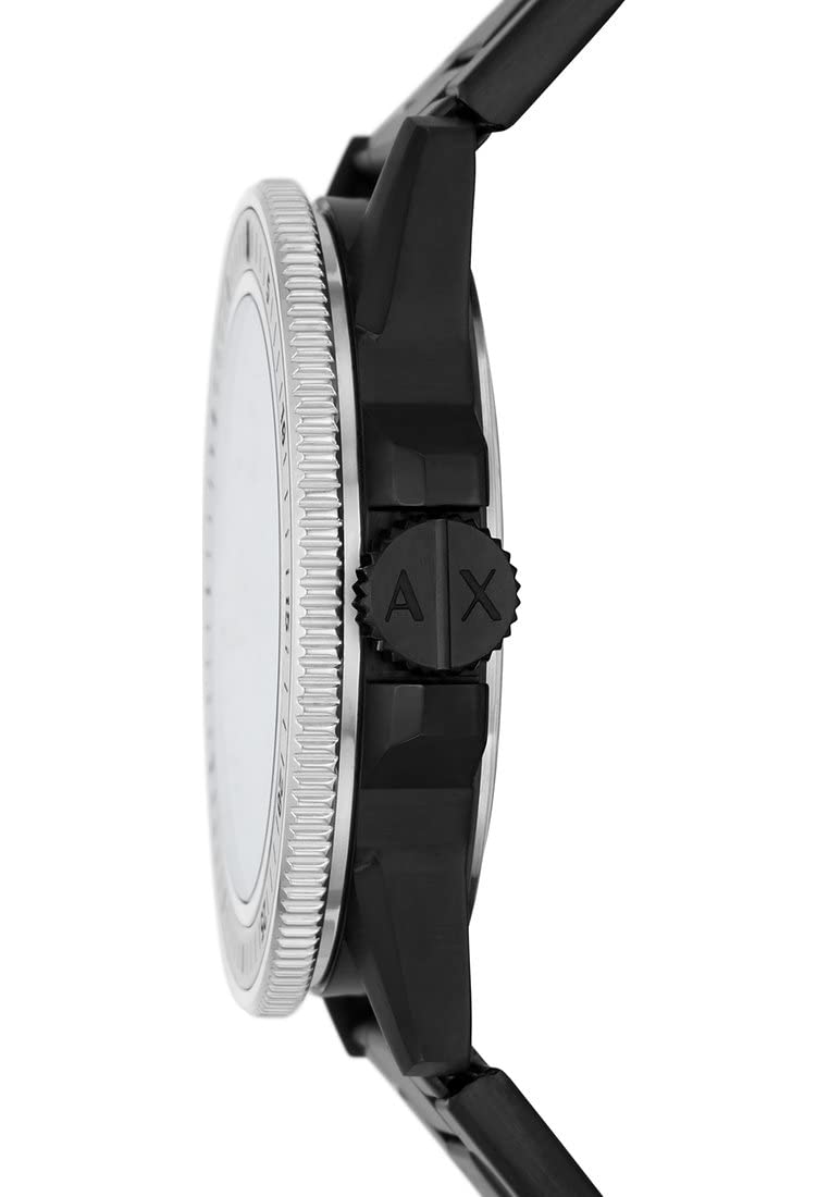 Armani Exchange Watch for Men, Quartz Movement and 42mm Case Size with Stainless Steel, Leather or Silicone Strap