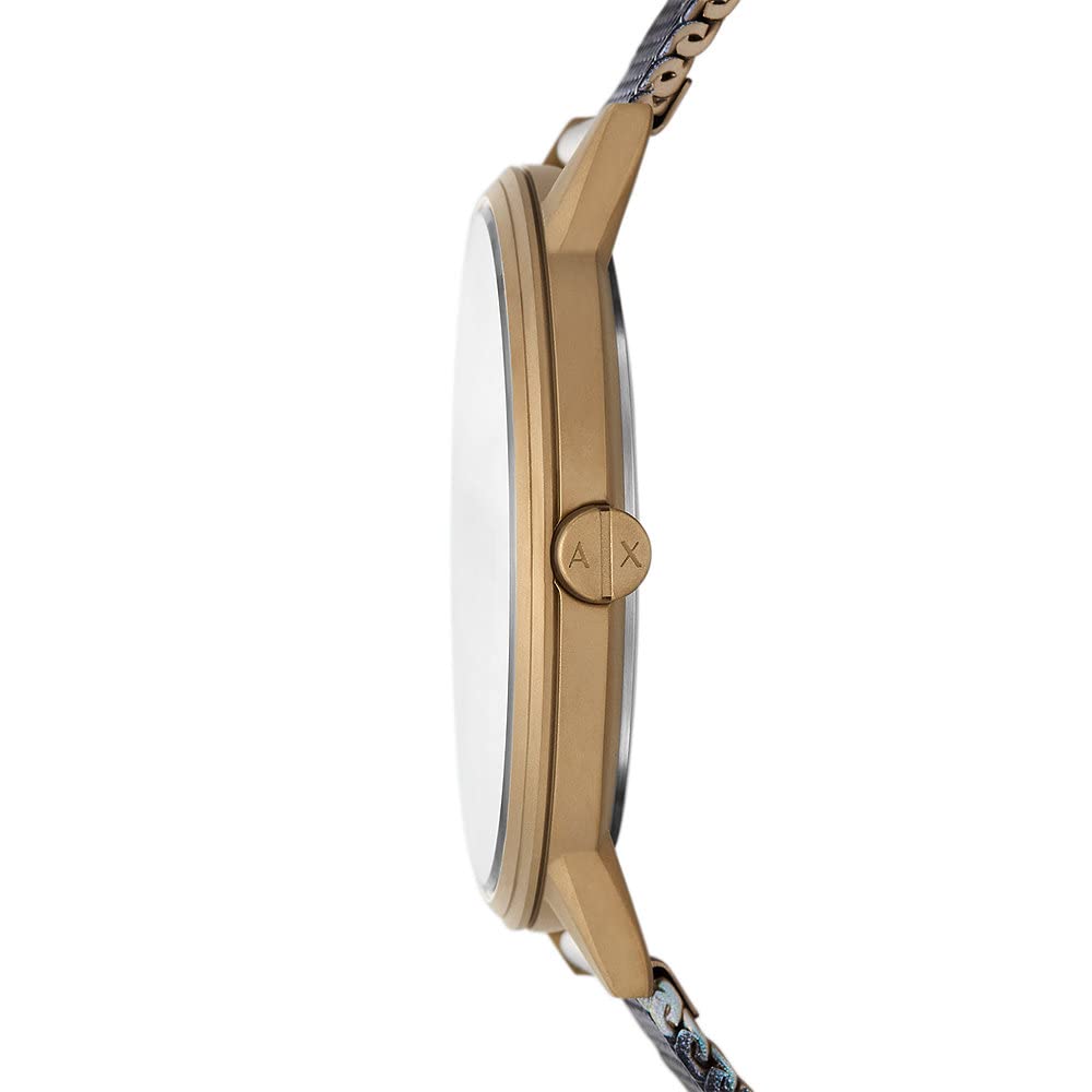 Armani Exchange Watch for Men, Quartz Movement and 42mm Case Size with Stainless Steel, Leather or Silicone Strap
