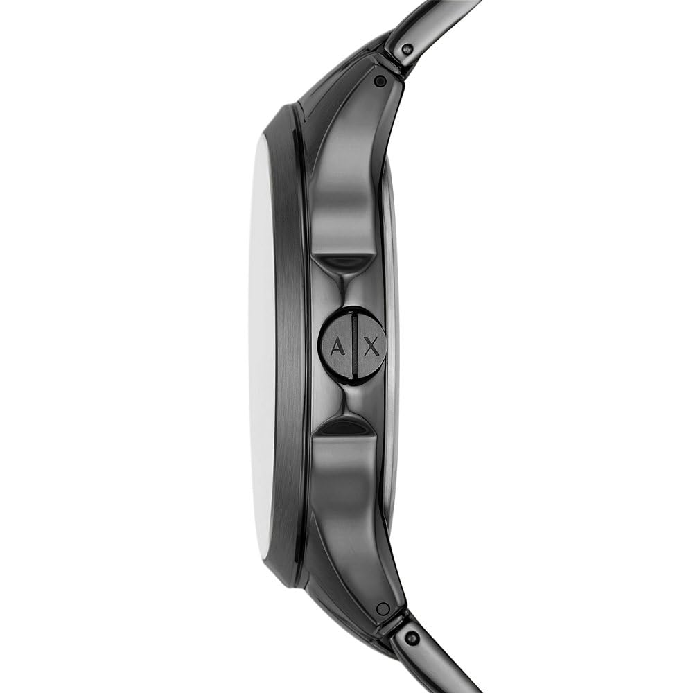 Armani Exchange Watch for Men, Chronograph Movement and 46mm Case Size with Stainless Steel, Leather or Silicone Strap